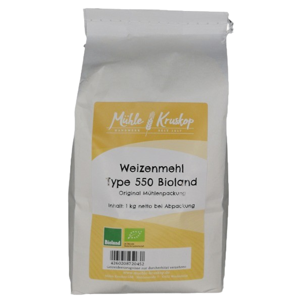 Weizenmehl-Bio Type 550 1kg (das Bäckermehl)