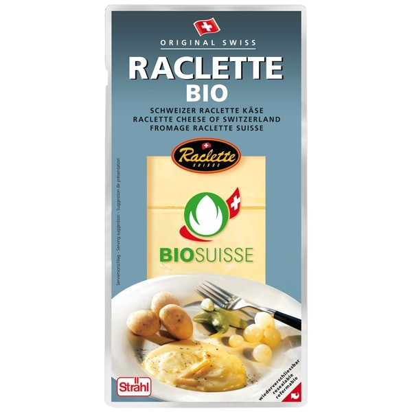 Raclette Natur Scheiben 200g BIO (Schnittkäse, Kuh, 47%, pasteurisiert)