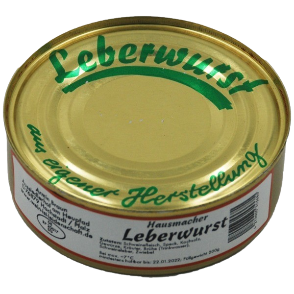 Leberwurst 200g Dose, Braun (Hofschlachtung)