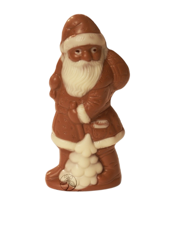 Weihnachtsmann handbemalt Edelvollmilchschokolade 36% 60g 