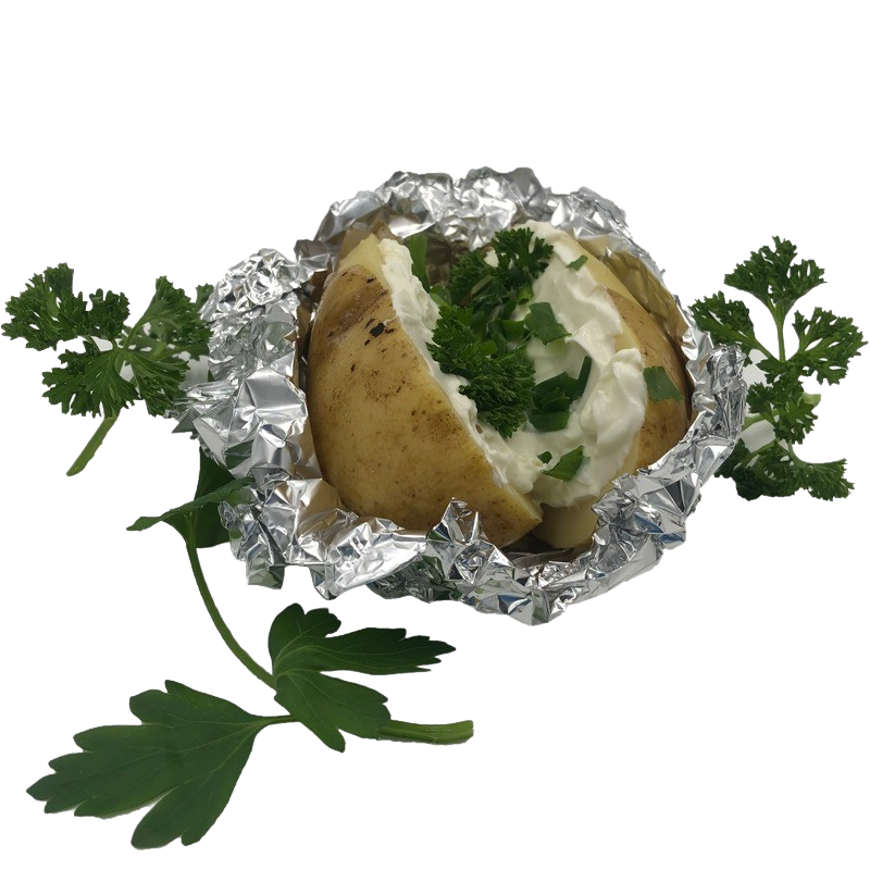Dicke Grill-Kartoffeln, 4 Stück, vorgegart (ideale Folienkartoffel)