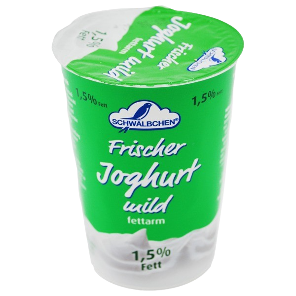 Joghurt mild 1,5% Fett 500g naturbelassen, cremig-fein (Schwälbchen)