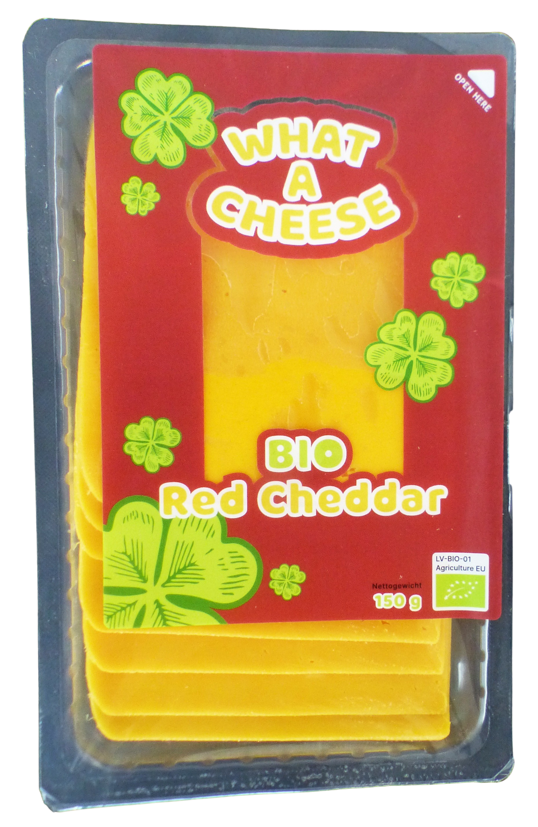 Red Cheddar Scheiben 150g BIO (Schnittkäse, Kuh 45%, pasteurisiert)