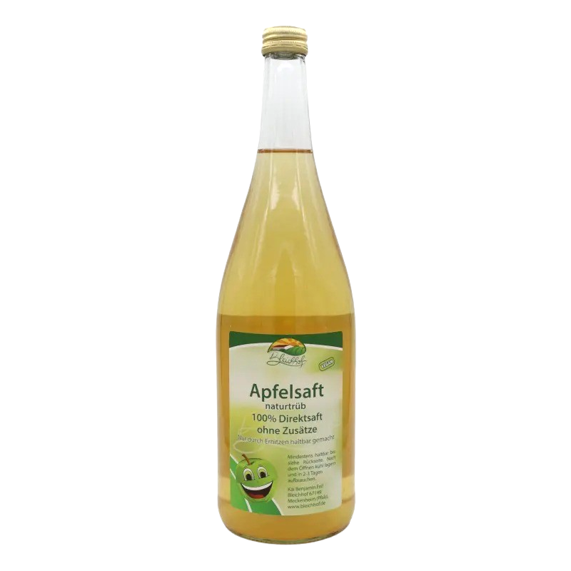 Apfelsaft naturtrüb 6 Fl. Bleichhof (€/Fl)