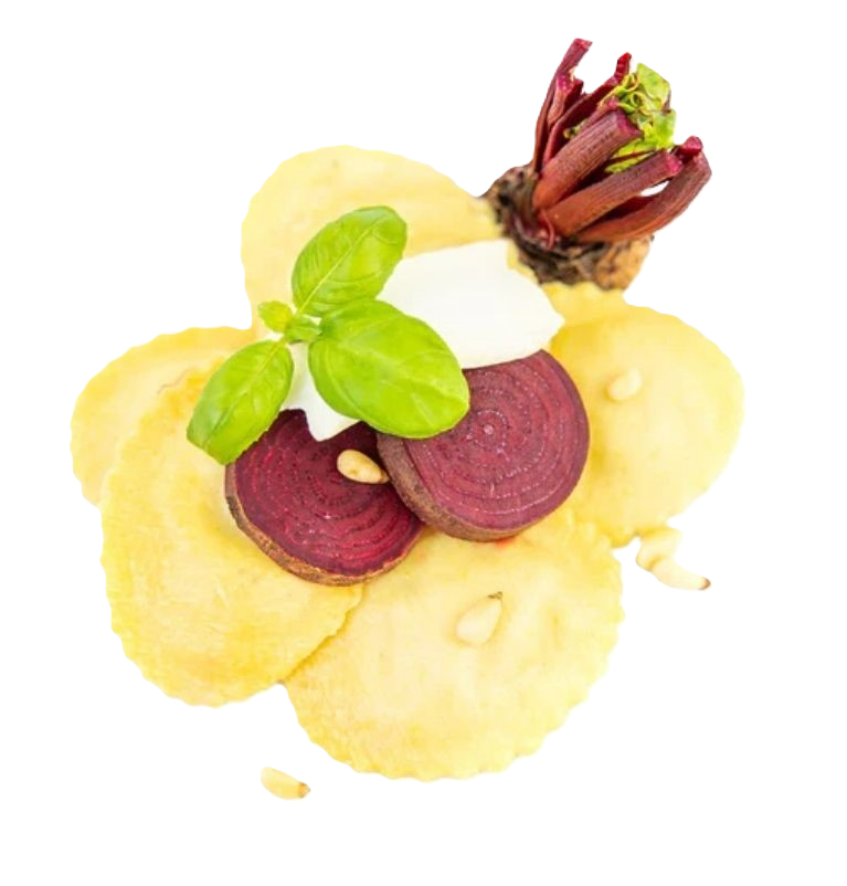 Medaglioni mit roter Beete, Pinienkerne & Ziegenkäse 500g, Zia Pina