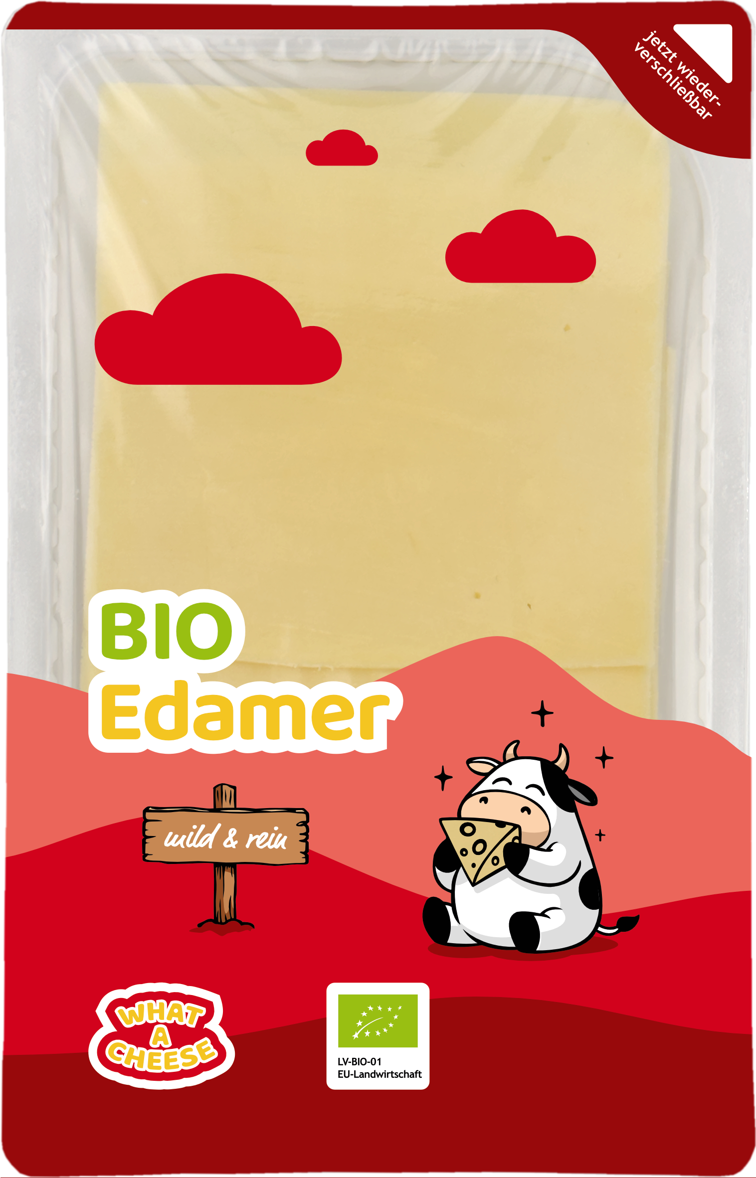Edamer Scheiben 100g BIO (Schnittkäse Kuh 45%, pasteurisiert)